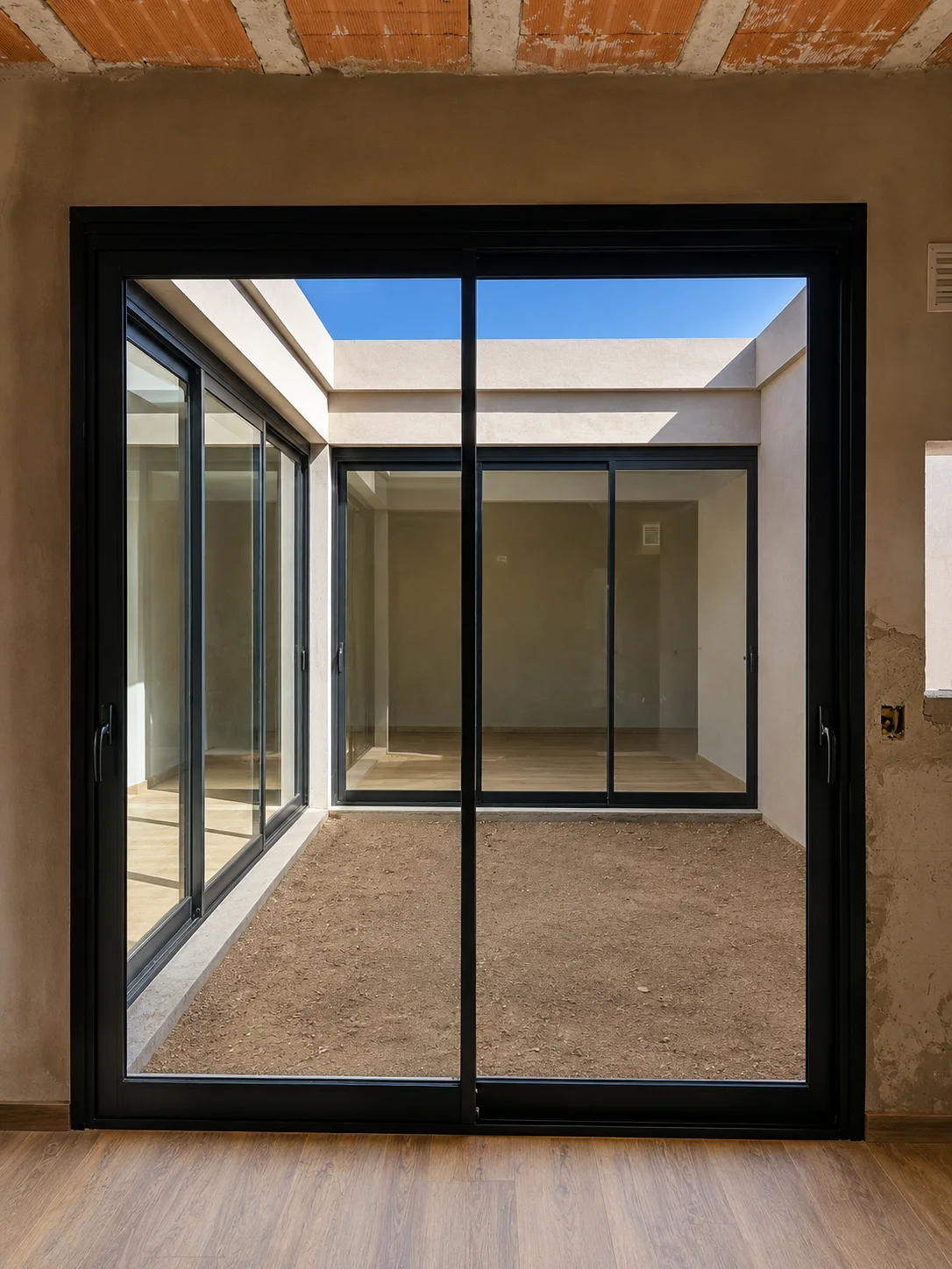 Puerta ventana corrediza doble hoja